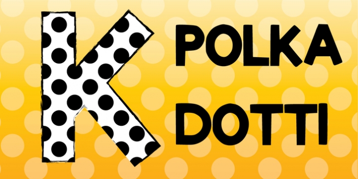 Polka Dotti font preview