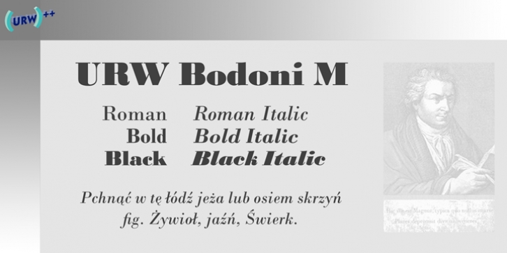 Bodoni-M font preview