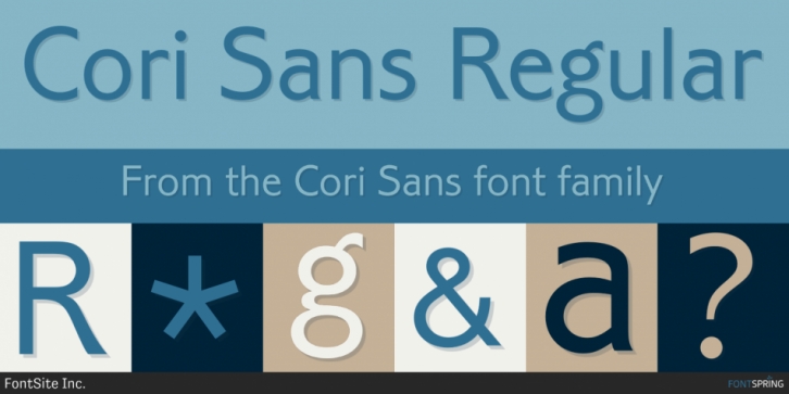 Cori Sans font preview