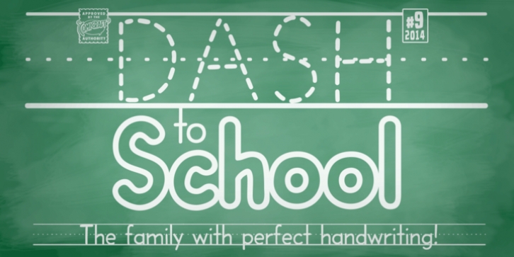Dash To School font preview
