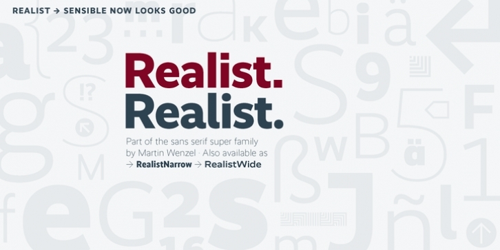Realist font preview