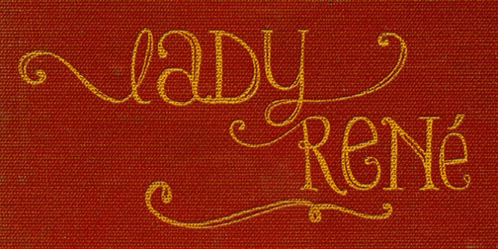 Lady Rene font preview