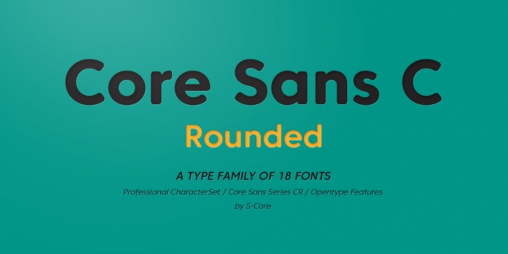 Core Sans CR font preview