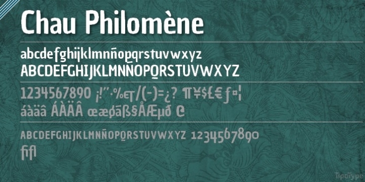 Chau Philomne font preview