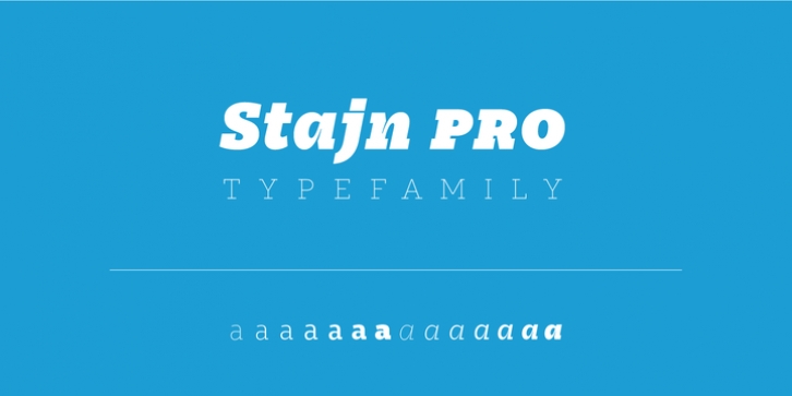 Stajn Pro font preview