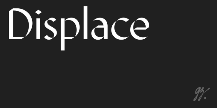 Displace font preview