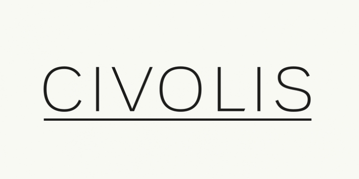 Civolis font preview