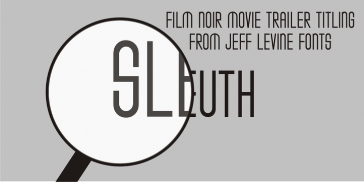Sleuth JNL font preview