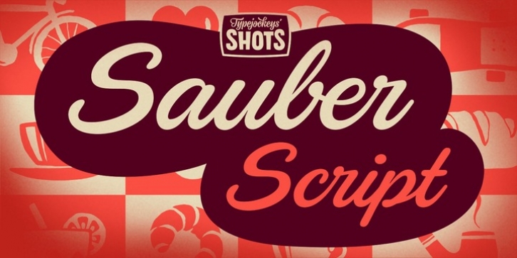 Sauber Script font preview