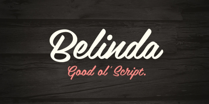 Belinda font preview