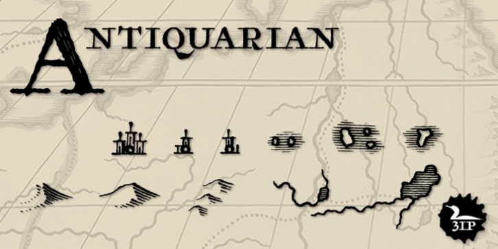 Antiquarian font preview