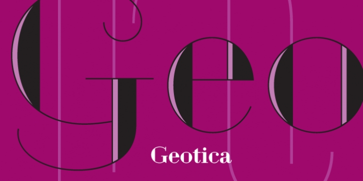Geotica font preview