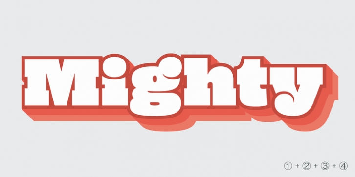 Mighty Slab font preview