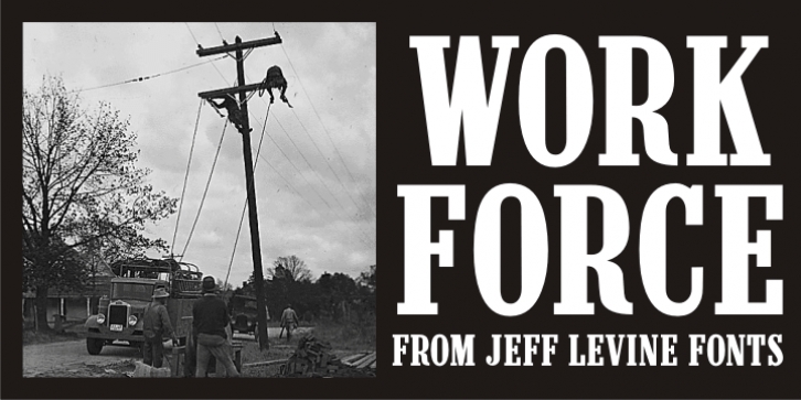 Work Force JNL font preview
