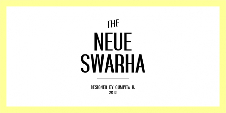 Swarha font preview
