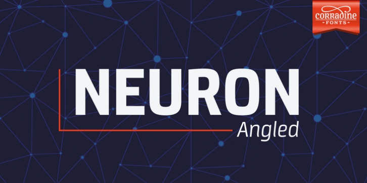 Neuron Angled font preview