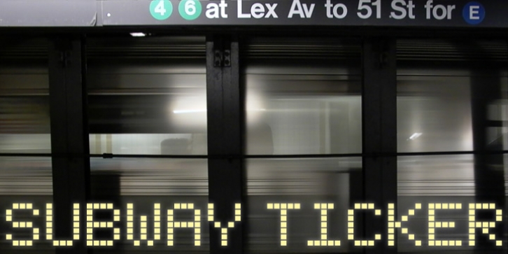 Subway Ticker font preview