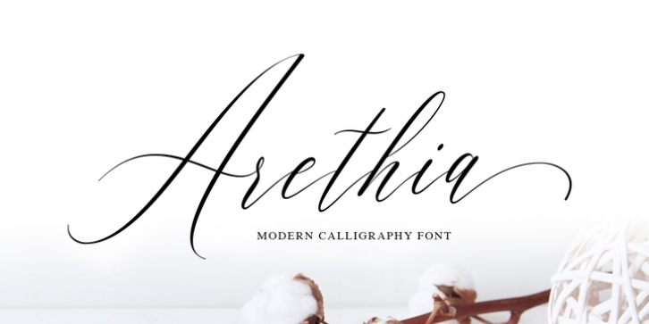 Arethia font preview
