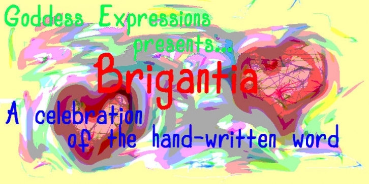 Brigantia font preview
