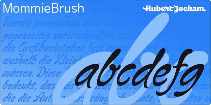 MommieBrush font preview