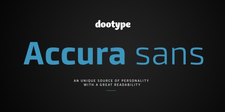Accura font preview