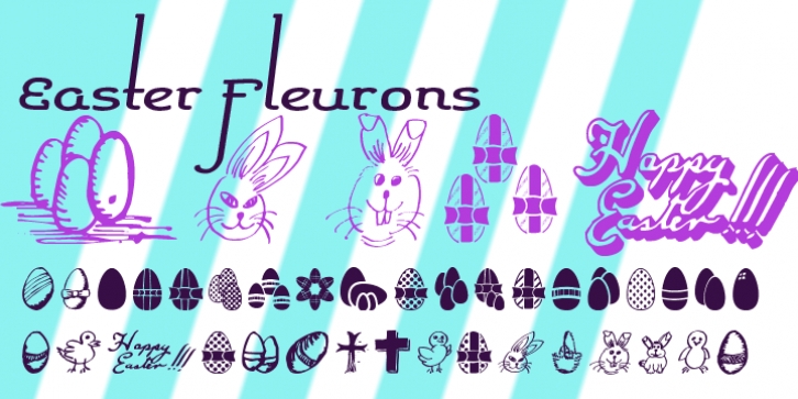 Easter Fleurons font preview