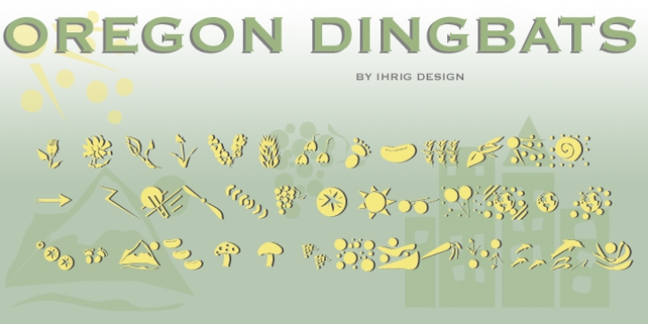Oregon Dingbat font preview
