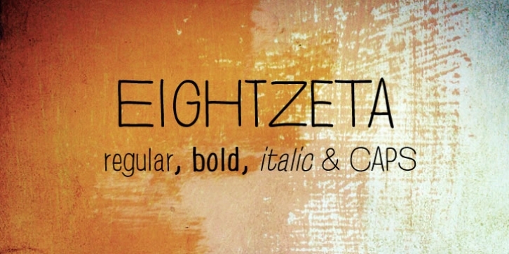 EightZeta font preview