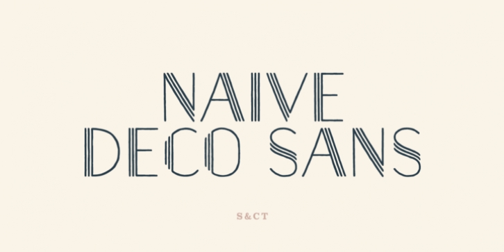 Naive Deco Sans font preview