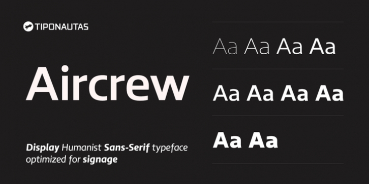 Aircrew font preview