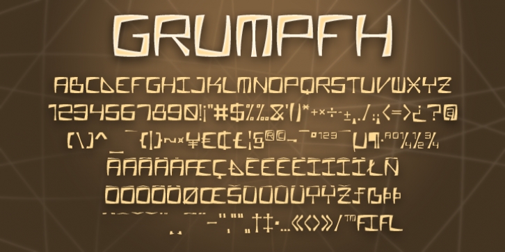 Grumpfh font preview