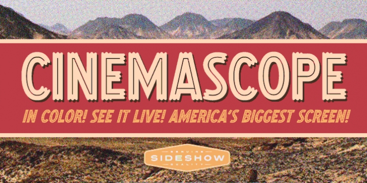 Cinemascope font preview