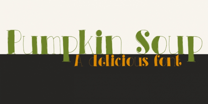 Pumpkin Soup font preview