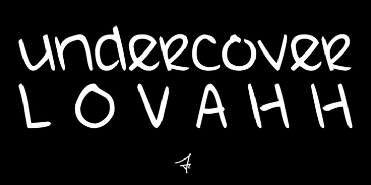 undercoverLOVAHH font preview