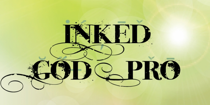 Inked God Pro font preview