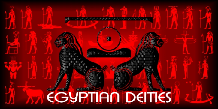 Egyptian Hieroglyphics – Deities font preview
