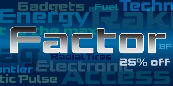 Factor BF font preview