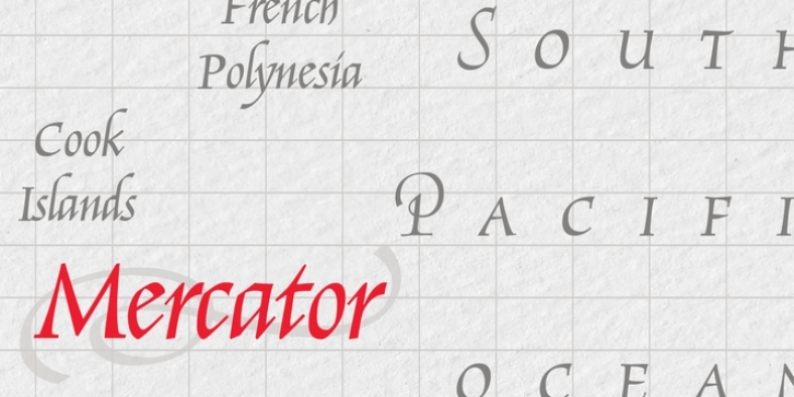 Mercator font preview