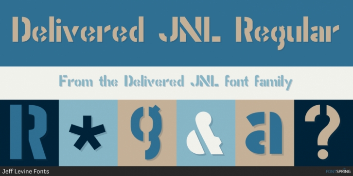 Delivered JNL font preview