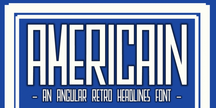 Americain font preview