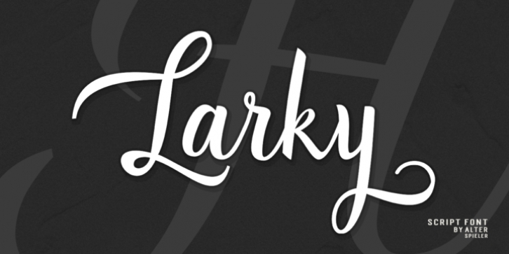 Larky font preview
