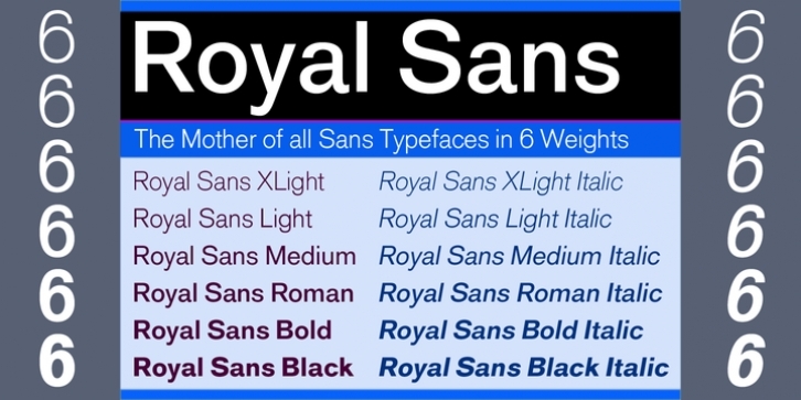 Royal Sans font preview