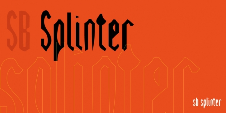 SB Splinter font preview