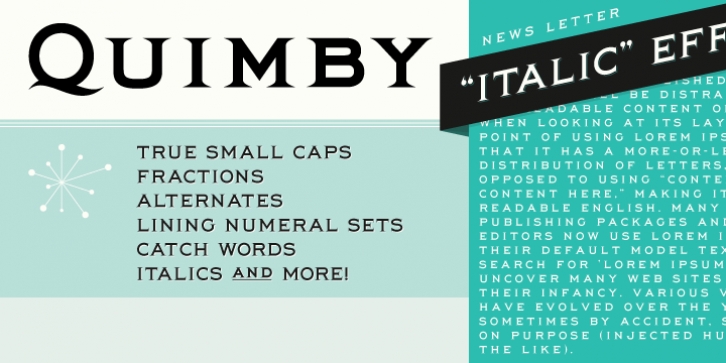 Quimby font preview