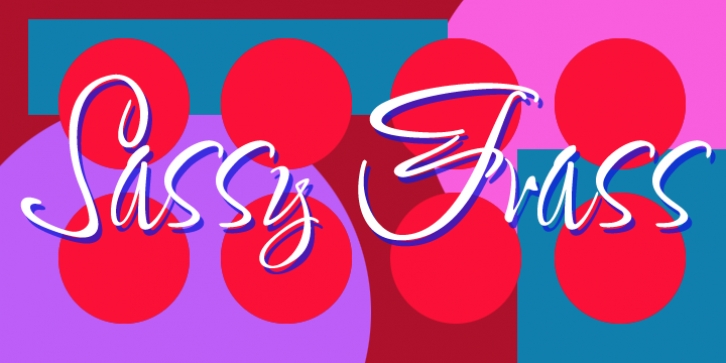 SassyFrass ROB font preview