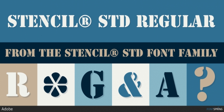 Stencil Std font preview