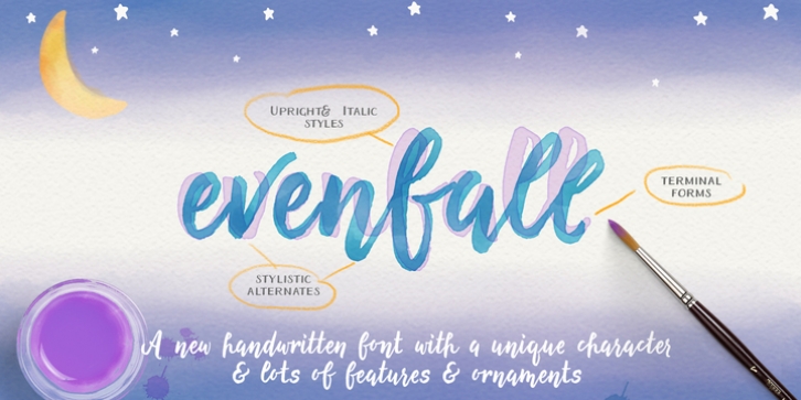 Evenfall font preview
