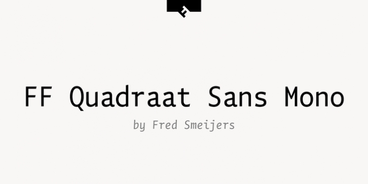 FF Quadraat Sans Mono font preview