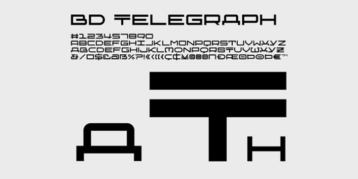 BD Telegraph font preview