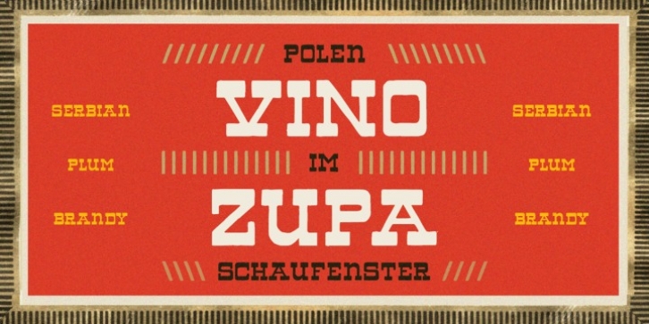 PiS VinoZupa font preview